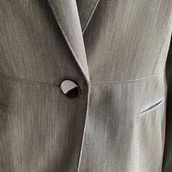 Calvin Klein Gray One-Button Blazer Women’s Size 4 NWT - Picture 5 of 8